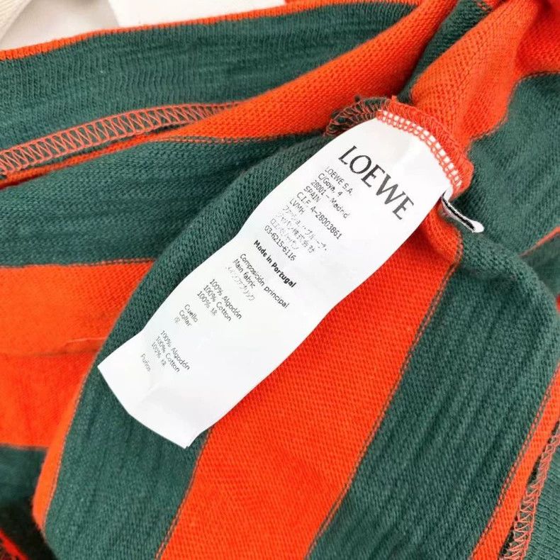 Loewe LOEWE Knitted sweater with red and green striped embroider Size XS / US 0-2 / IT 36-38 - 4 Thumbnail