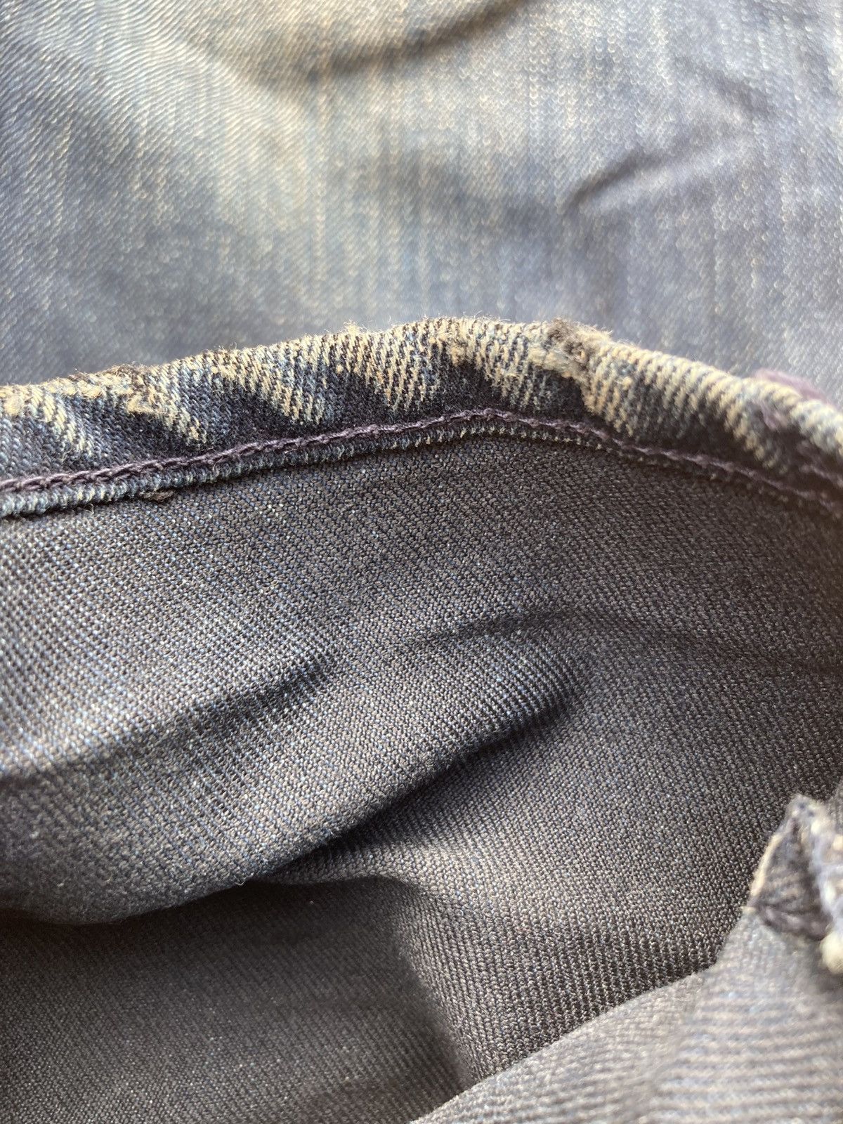 Nudie Jeans Nudie jeans black and blue slim jim distressed Size US 31 - 10 Thumbnail
