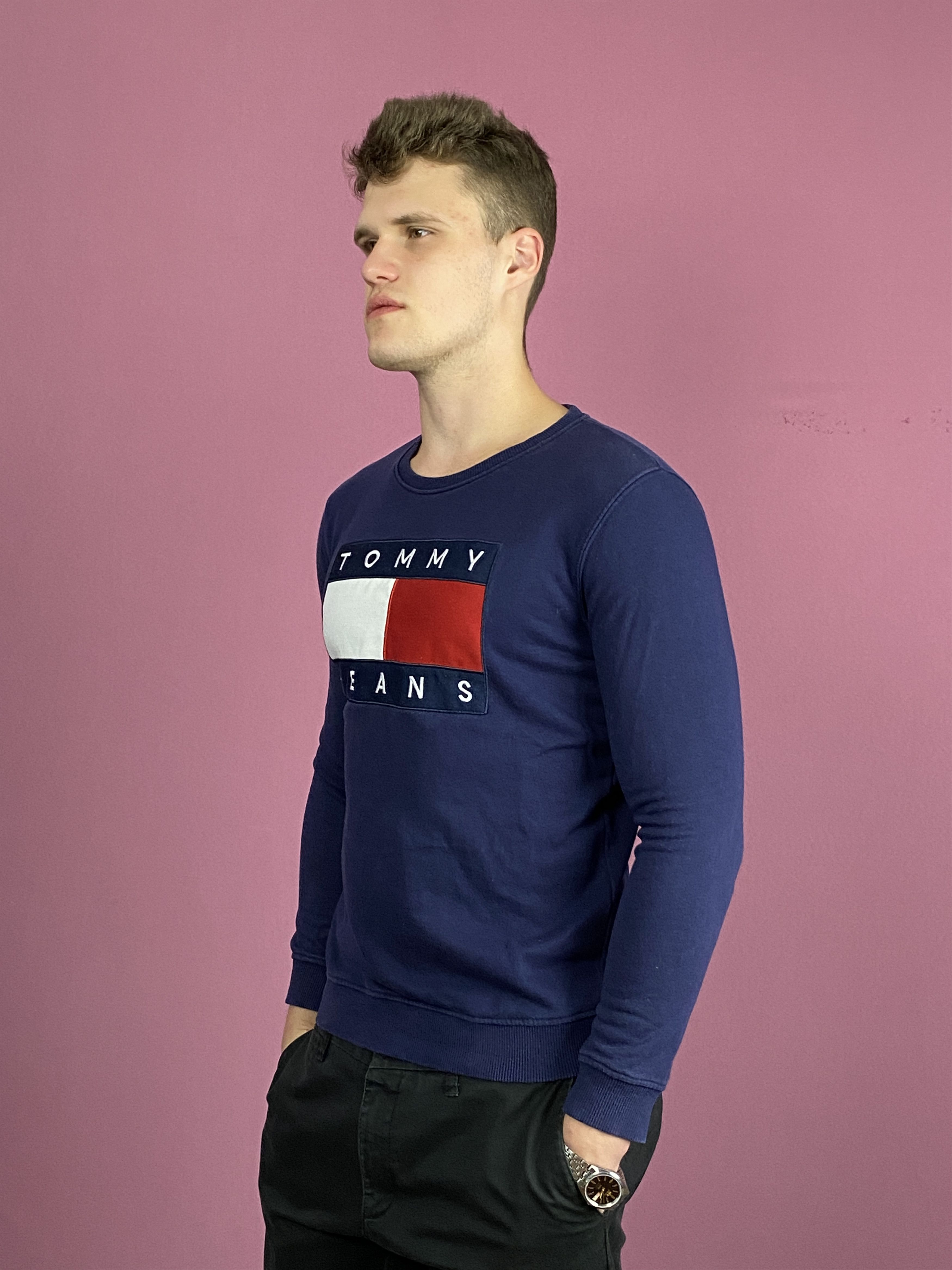 Tommy Hilfiger × Vintage Tommy Hilfiger Vintage Men's Sweatshirt - M Size US M / EU 48-50 / 2 - 2 Thumbnail