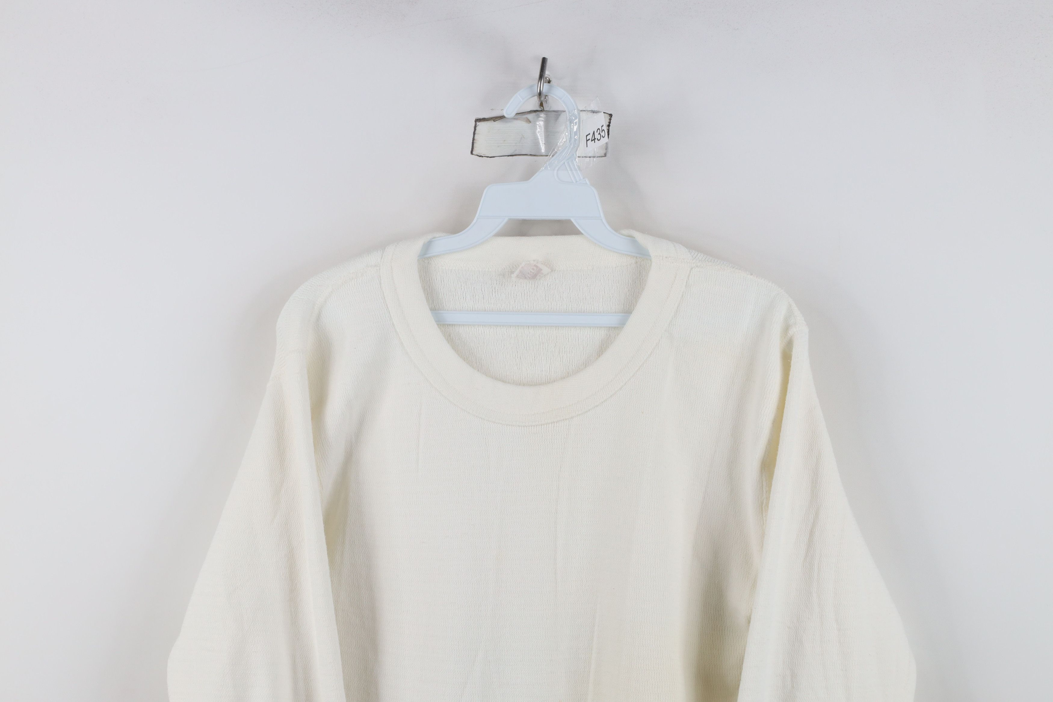 Vintage Vintage 70s Streetwear Waffle Knit Long Sleeve T-Shirt USA Size US XL / EU 56 / 4 - 2 Thumbnail