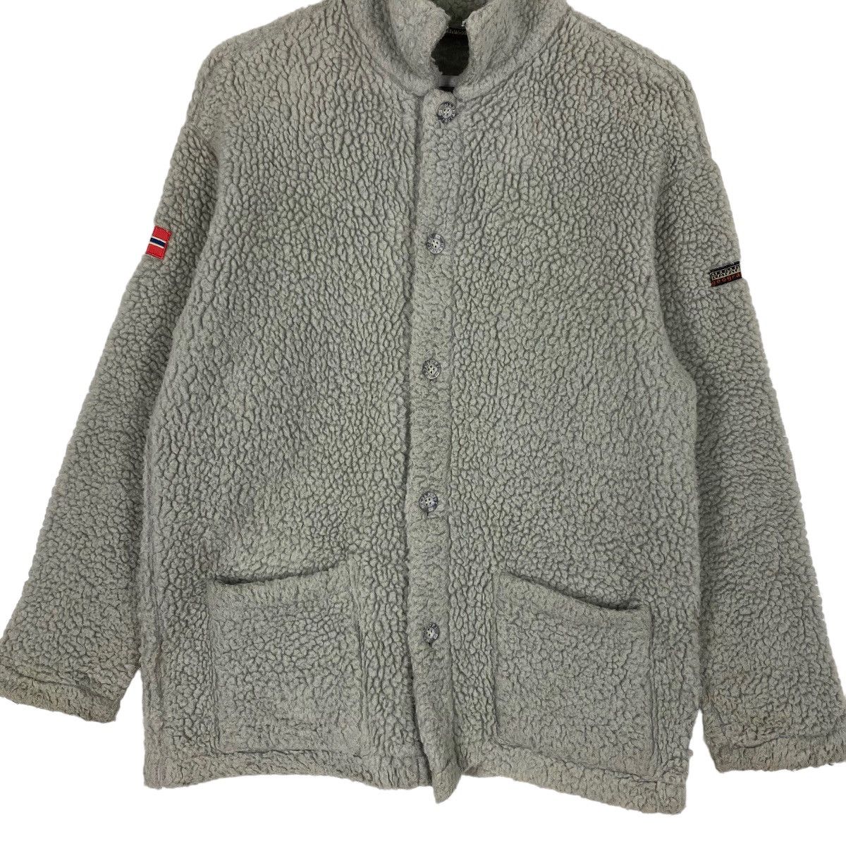 Japanese Brand Vintage 90s Napapijri Button Fleece Size US M / EU 48-50 / 2 - 4 Thumbnail