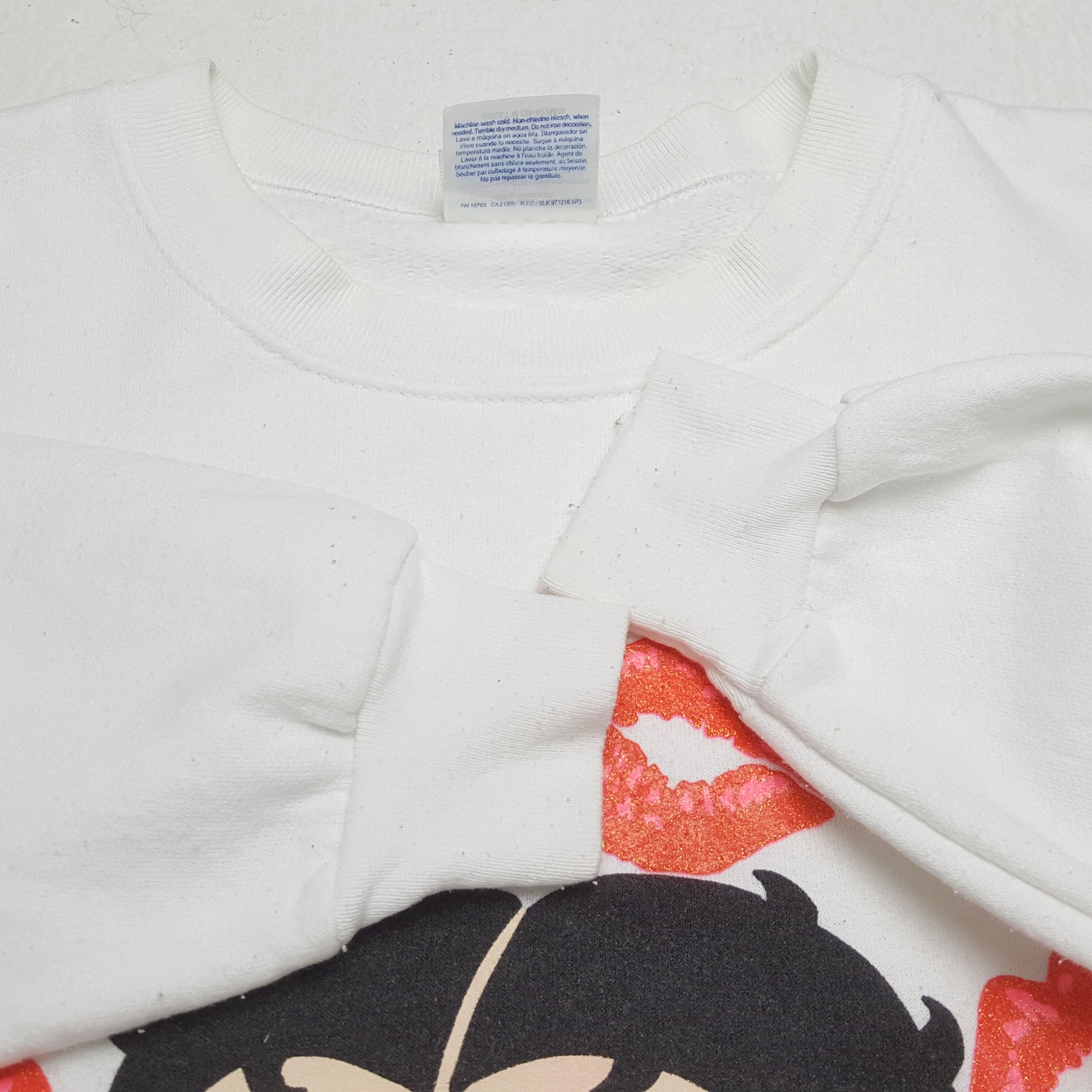 Cartoon Network × Vintage Vintage 90's BETTY BOOP KISSABLE American Style Sweatshirts Size US M / EU 48-50 / 2 - 7 Thumbnail