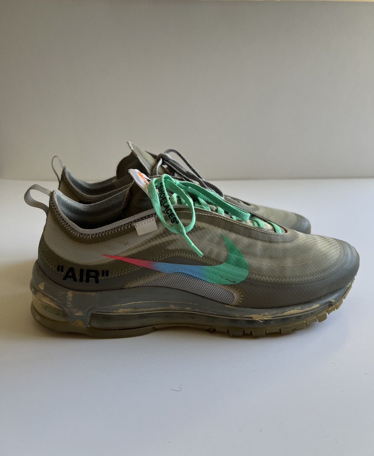 Off-White Off White Nike Air Max 97 Menta Size US 10.5 / EU 43-44 - 1 Thumbnail