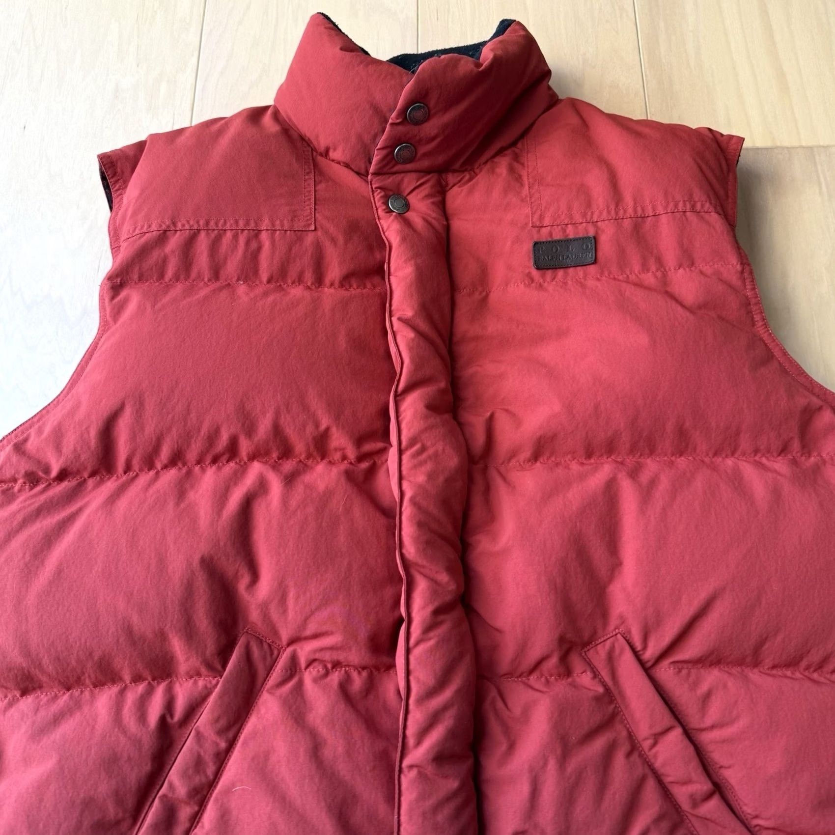 Polo Ralph Lauren VINTAGE Polo Ralph Lauren Vest Medium Red Puffer Full Zip Down Outerwear RRL Size US M / EU 48-50 / 2 - 3 Thumbnail
