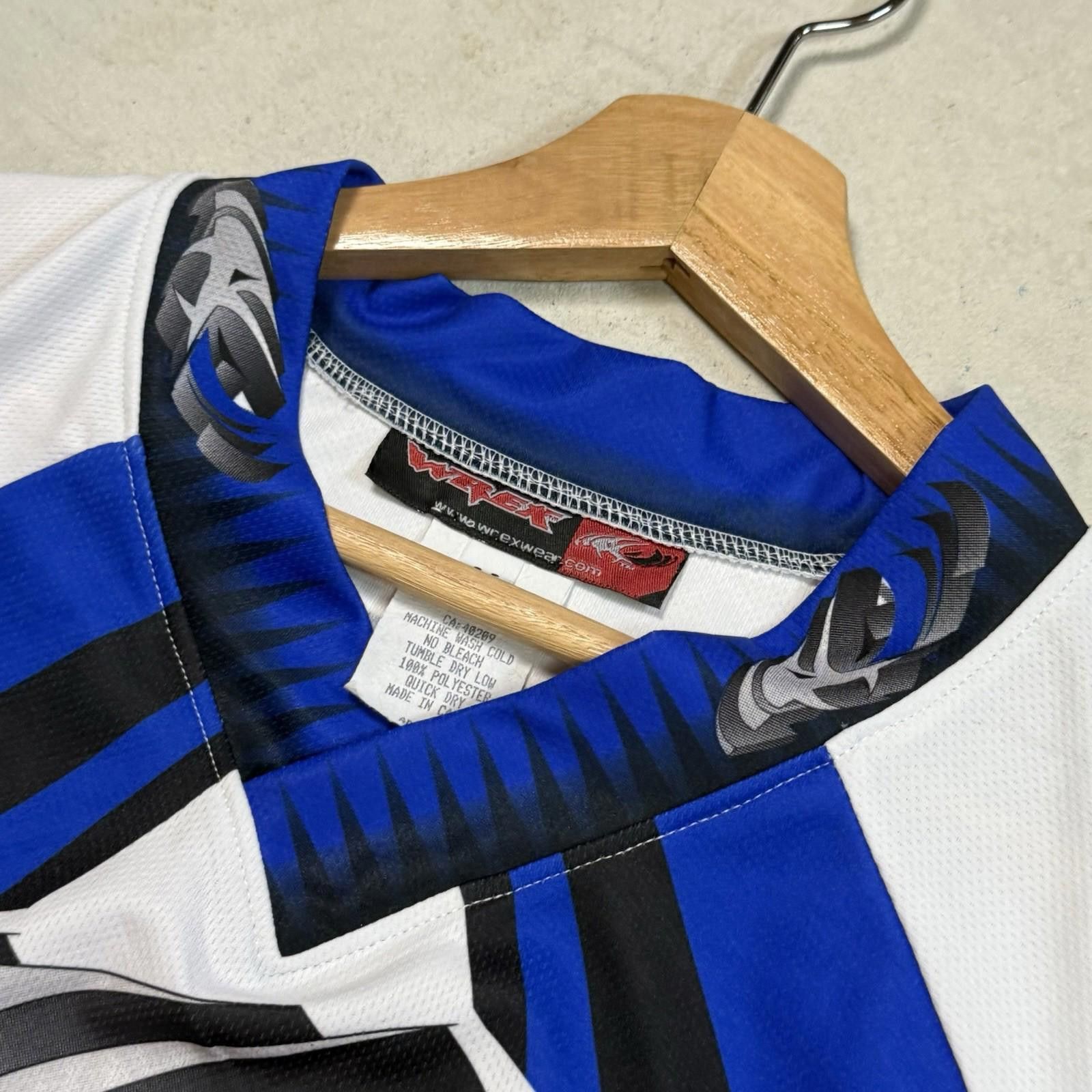 Other VTG Wrex Wear Blue Motocross Jersey Long Sleeve Men M Canada Size US M / EU 48-50 / 2 - 3 Thumbnail