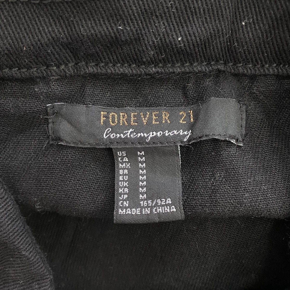 Forever 21 FOREVER21 Bondage Punk Coffee Types Print Black Denim Jeans Size M / US 6-8 / IT 42-44 - 7 Thumbnail