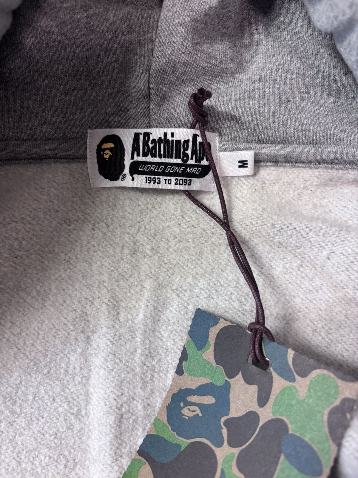 Bape Bape giant shark full zip gray Size US M / EU 48-50 / 2 - 7 Thumbnail