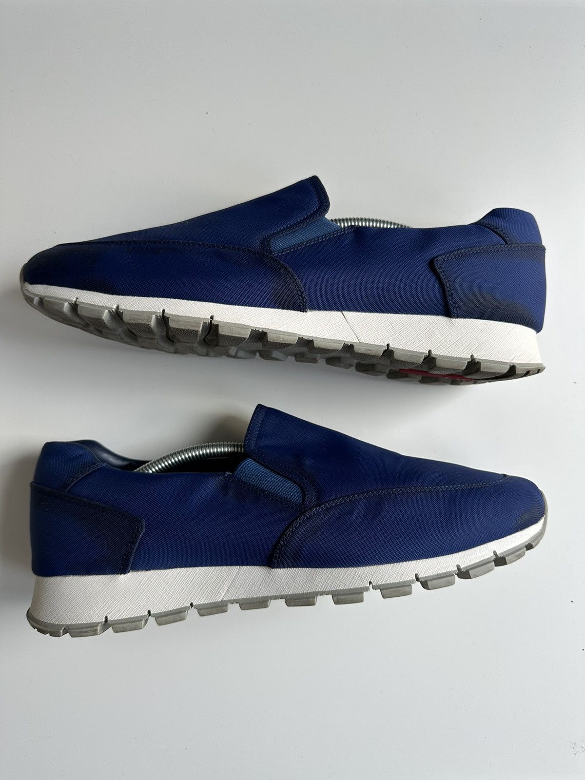 Prada PRADA 4D2805 low top slip on sneakers matchrace fabric Size US 11 / EU 44 - 1 Thumbnail