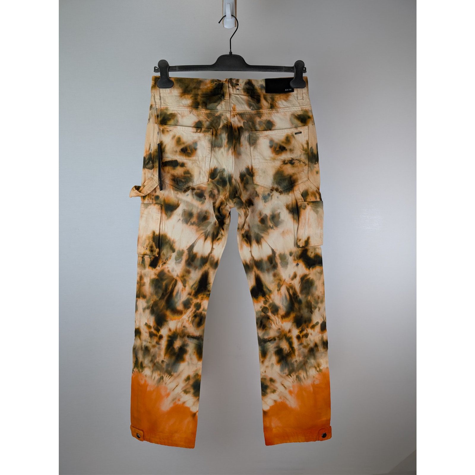 Amiri o1rshd1 Tie Dye Carpenter Pants in Khaki Size US 31 - 11 Thumbnail