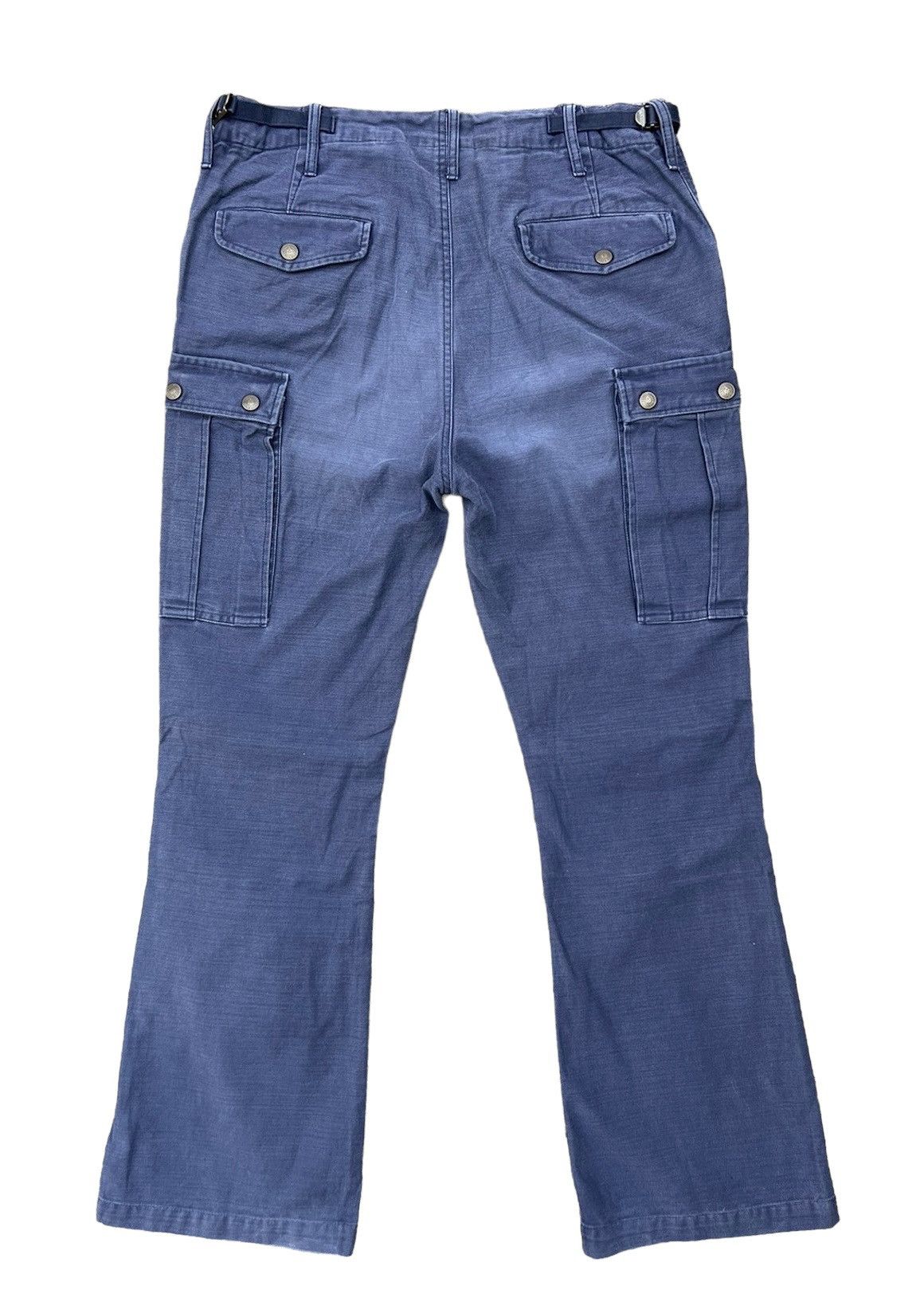 Backbone Backbone Japan Faded Navy Tactical Flare Cargo Trouser Pant Size US 31 - 2 Thumbnail