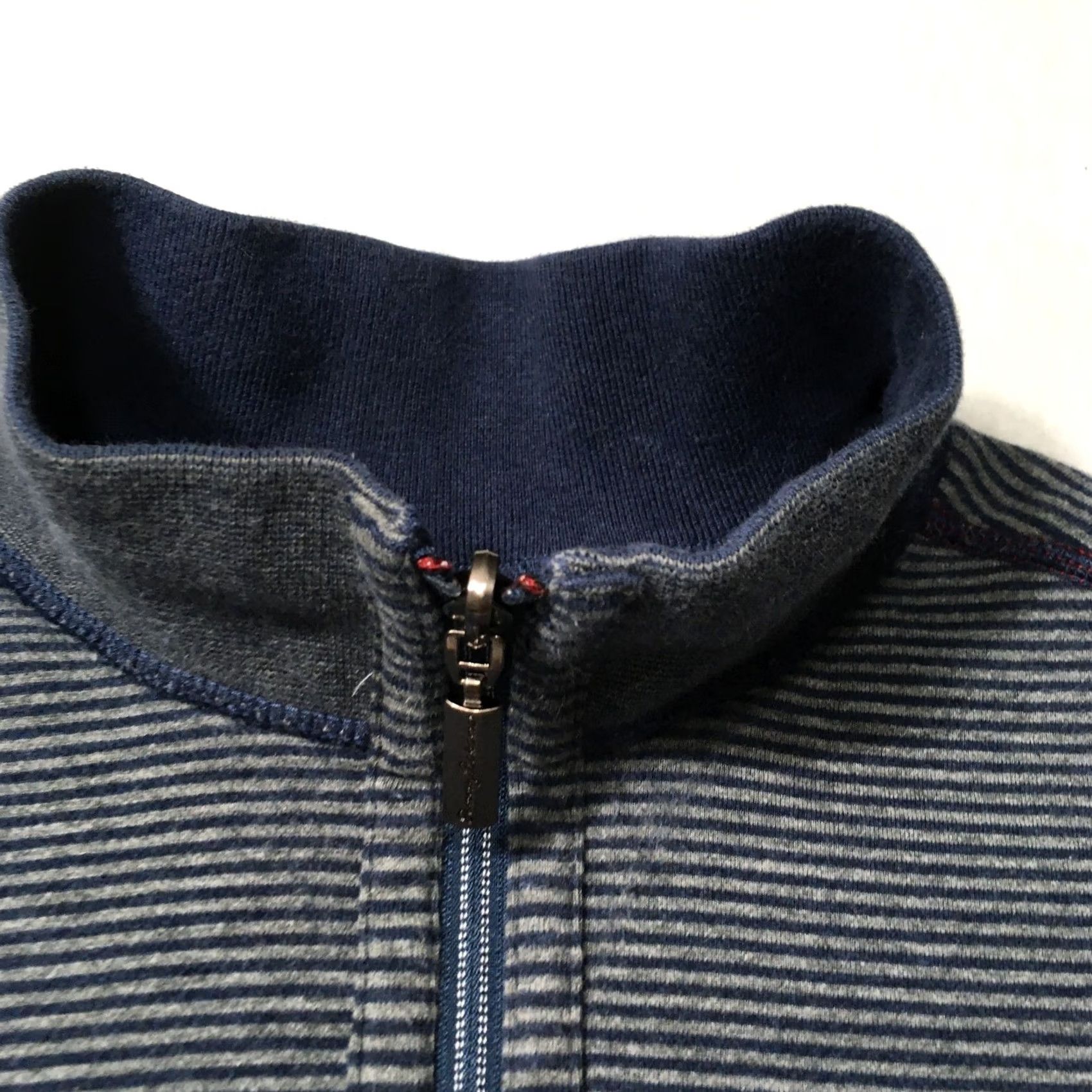 Tommy Bahama Tommy Bahama Shirt Mens L Sweatshirt Navy Zip Casual Sweater striped Size US L / EU 52-54 / 3 - 2 Thumbnail