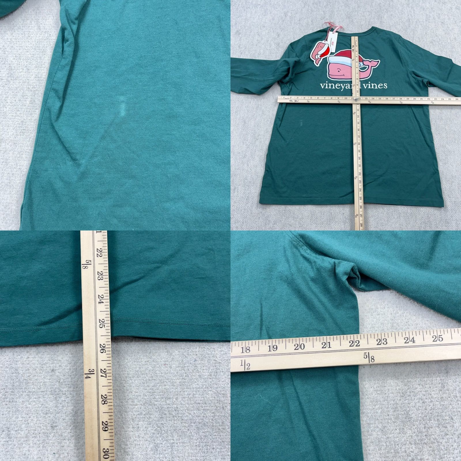 Vineyard Vines Vineyard Vines Shirt Men XL Green Long Sleeve Pocket Tee Christmas Whale Adult Size US XL / EU 56 / 4 - 8 Thumbnail