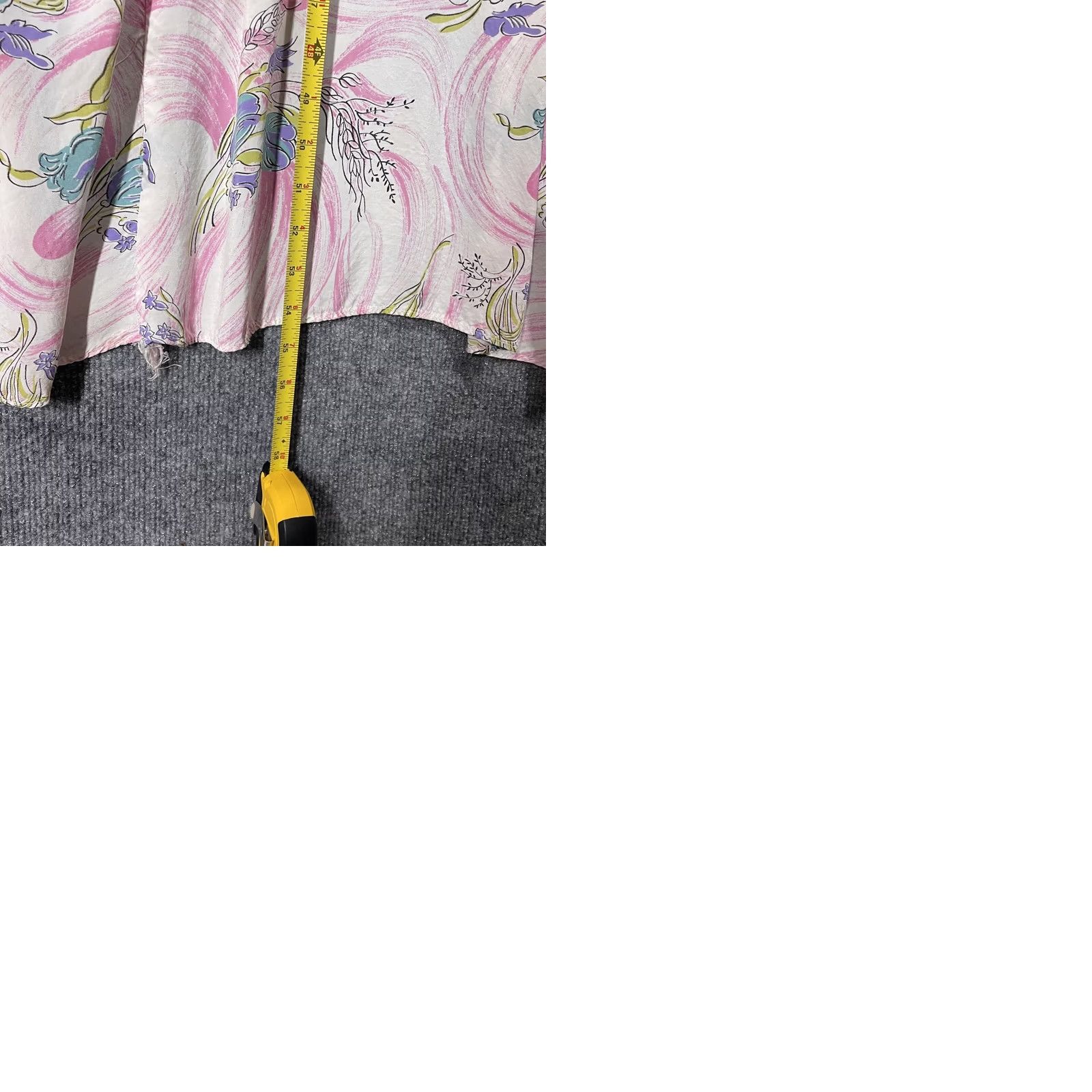 Pinko VINTAGE 40s Rayon Hawaiian Floral Wrap Dress Womens Small Pink Handmade Size S / US 4 / IT 40 - 12 Thumbnail