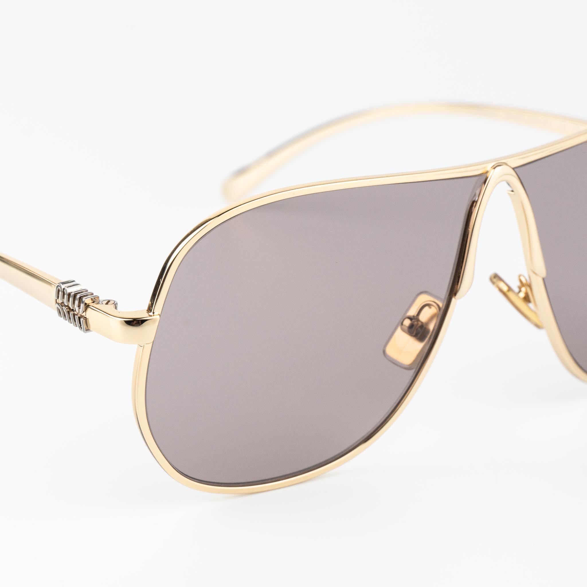 Miu Miu Miu Miu Women Sunglasses Pilot MUA56S 5AK20I NEW AUTHENTIC Size ONE SIZE - 7 Thumbnail