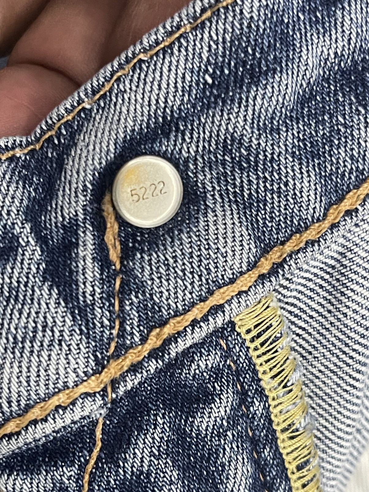 Levi's 90s Levis 505 Big E Distressed Denim Size US 31 - 9 Thumbnail