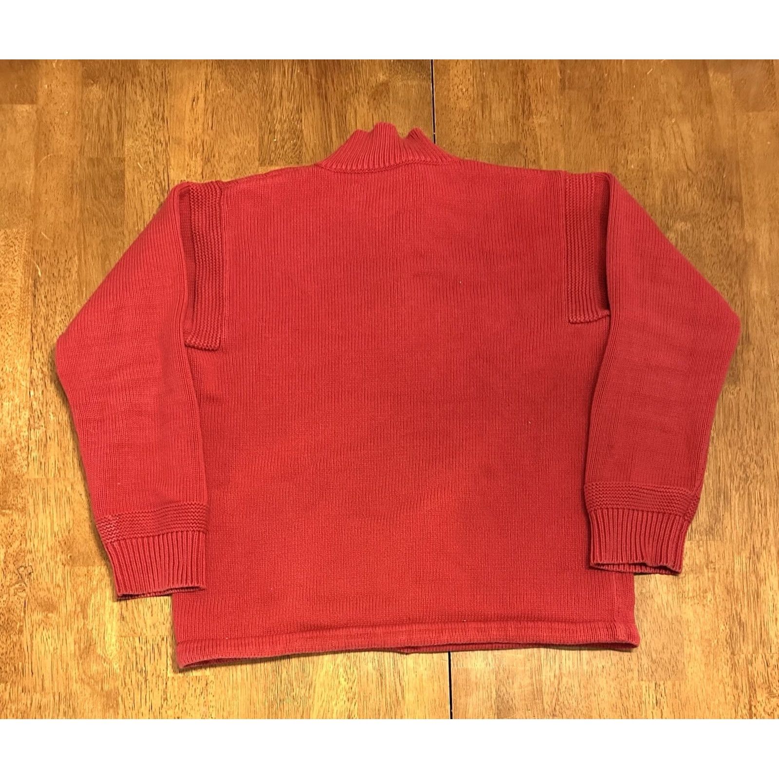 Ralph Lauren Lauren Ralph Lauren Women’s Henley Sweater Red Petite Medium Cotton Knit Size M / US 6-8 / IT 42-44 - 5 Thumbnail