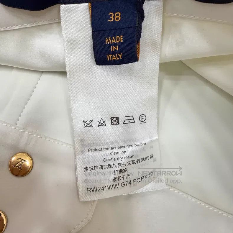 Louis Vuitton Louis Vuitton White nylon straight-leg pants Size US 38 / EU 54 - 4 Thumbnail