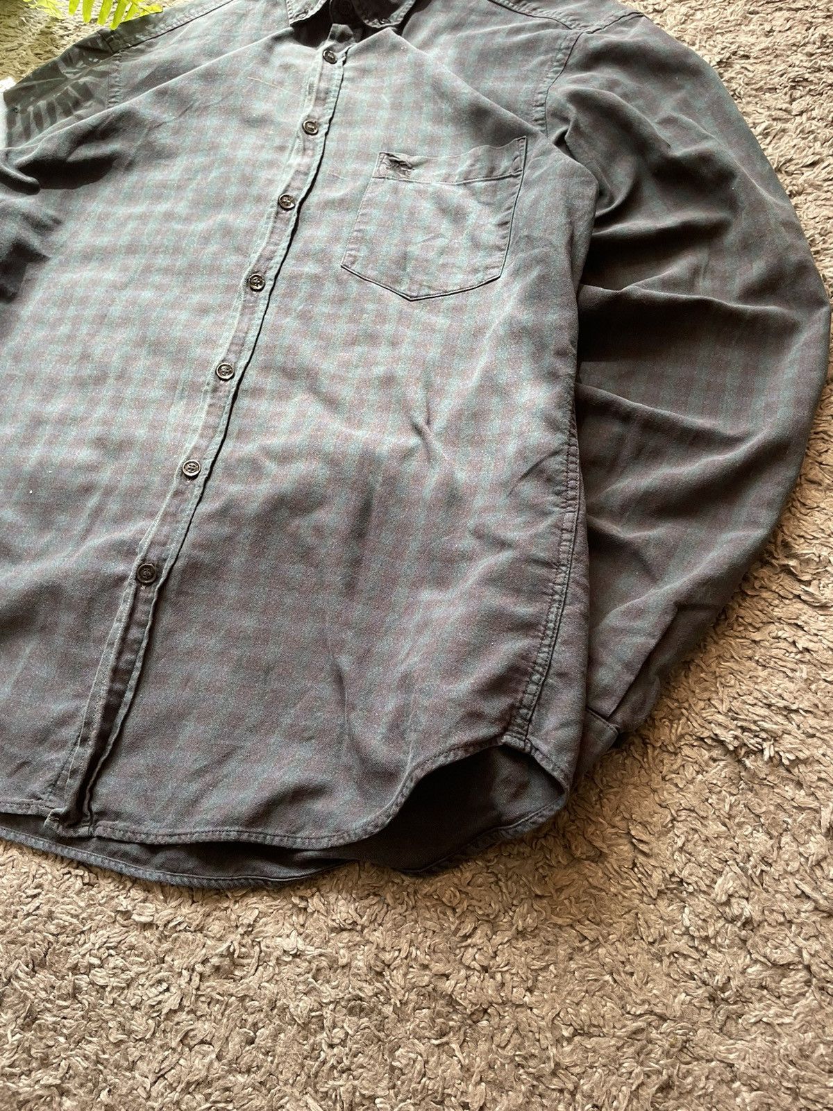 Burberry × Vintage Burberry Shirt Luxury Rich Rare Logo Vintage Size US L / EU 52-54 / 3 - 7 Thumbnail