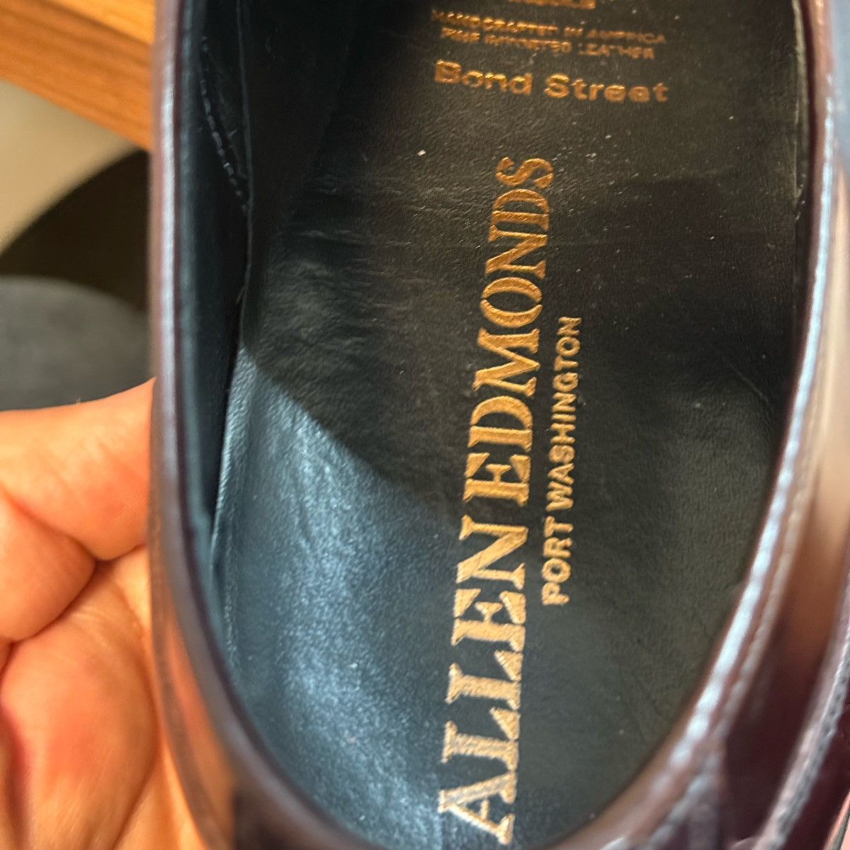 Allen Edmonds Allen Edmonds Bond Street Oxfords – Burgundy (11D) Size US 11 / EU 44 - 10 Thumbnail