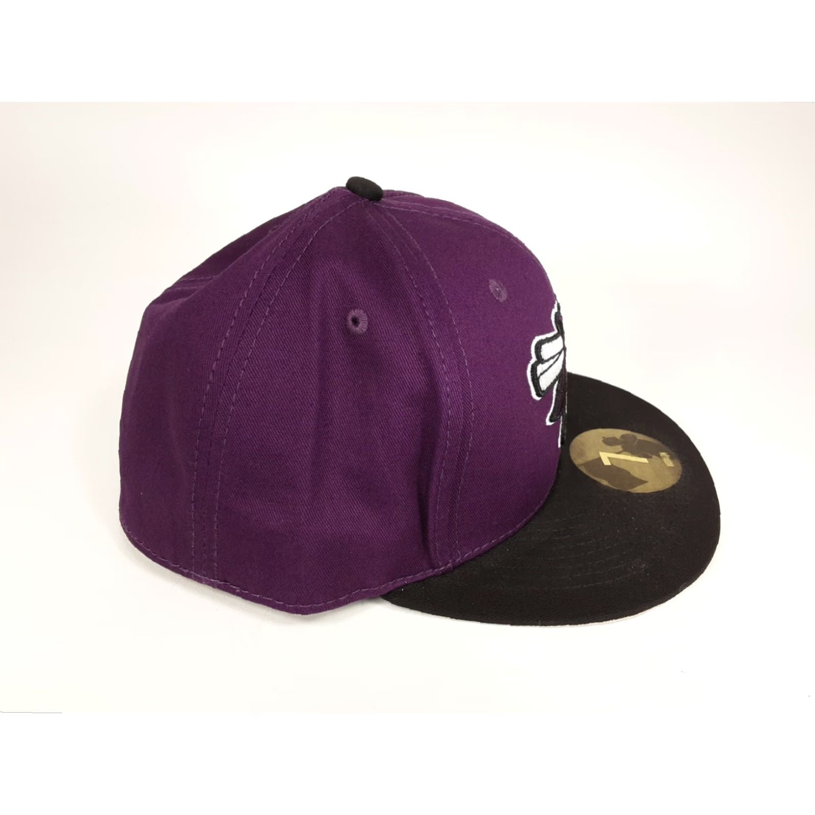 Bally Bat Boys Baseballism Farm Ball Fitted Hat Cap Size 7 Men Purple Baseballism Hat NEW Size ONE SIZE - 4 Thumbnail