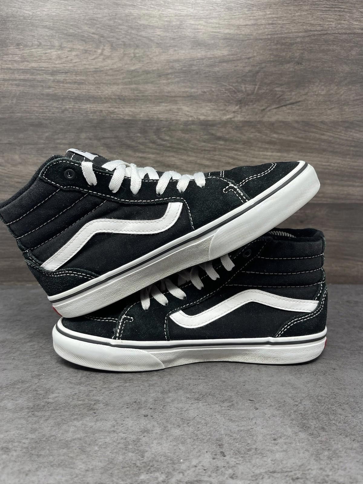 Vans Vans Sk8 Hi Shoes Kids Size 4 Black White Sneakers Size US 5 / EU 37 - 7 Thumbnail