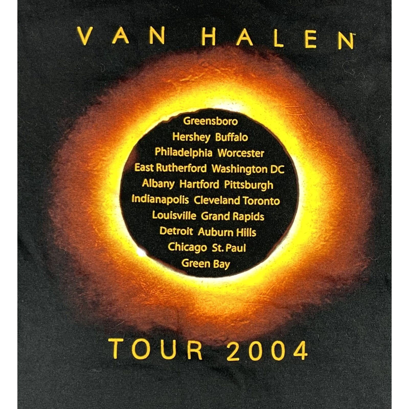 Anvil VINTAGE Van Halen Tour T-Shirt Anvil Short Sleeve Crew Neck Black Size L USA Double-Sided Rock Tee Men Size US L / EU 52-54 / 3 - 5 Thumbnail