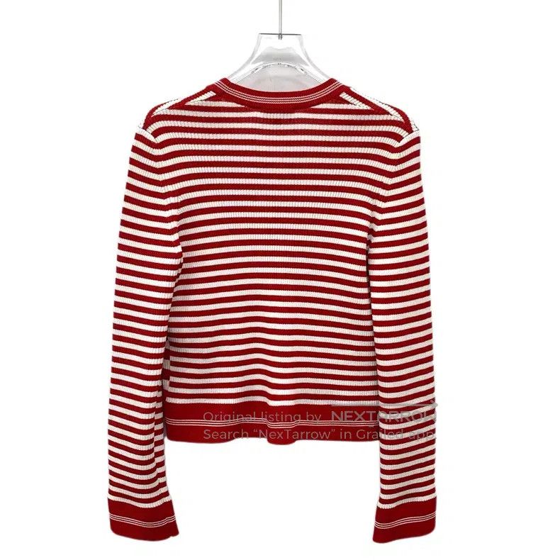 Chanel Chanel 23 red striped logo letter clover inlaid flower V-n Size M / US 6-8 / IT 42-44 - 2 Thumbnail