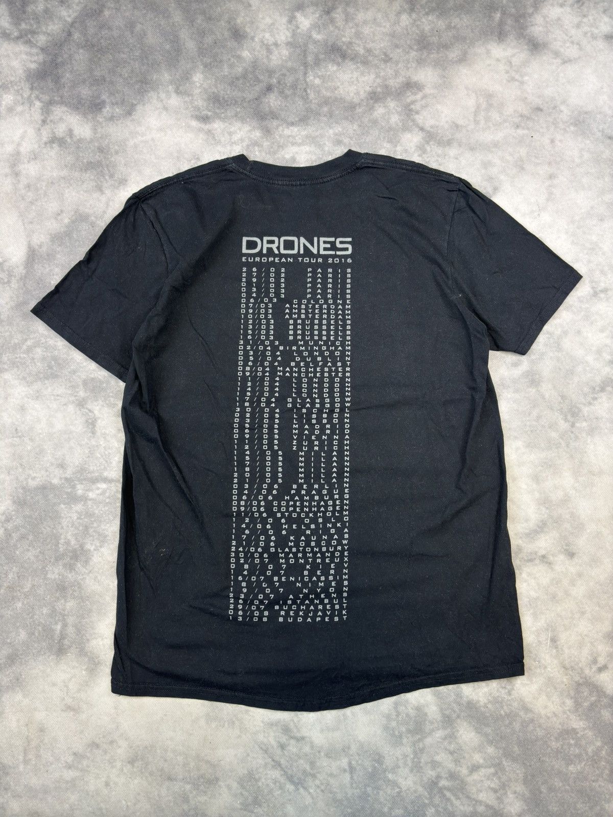 Band Tees × Vintage Y2K MUSE DRONES TOUR BAND T-SHIRT Graphic Control Tee Rare Size US M / EU 48-50 / 2 - 3 Thumbnail