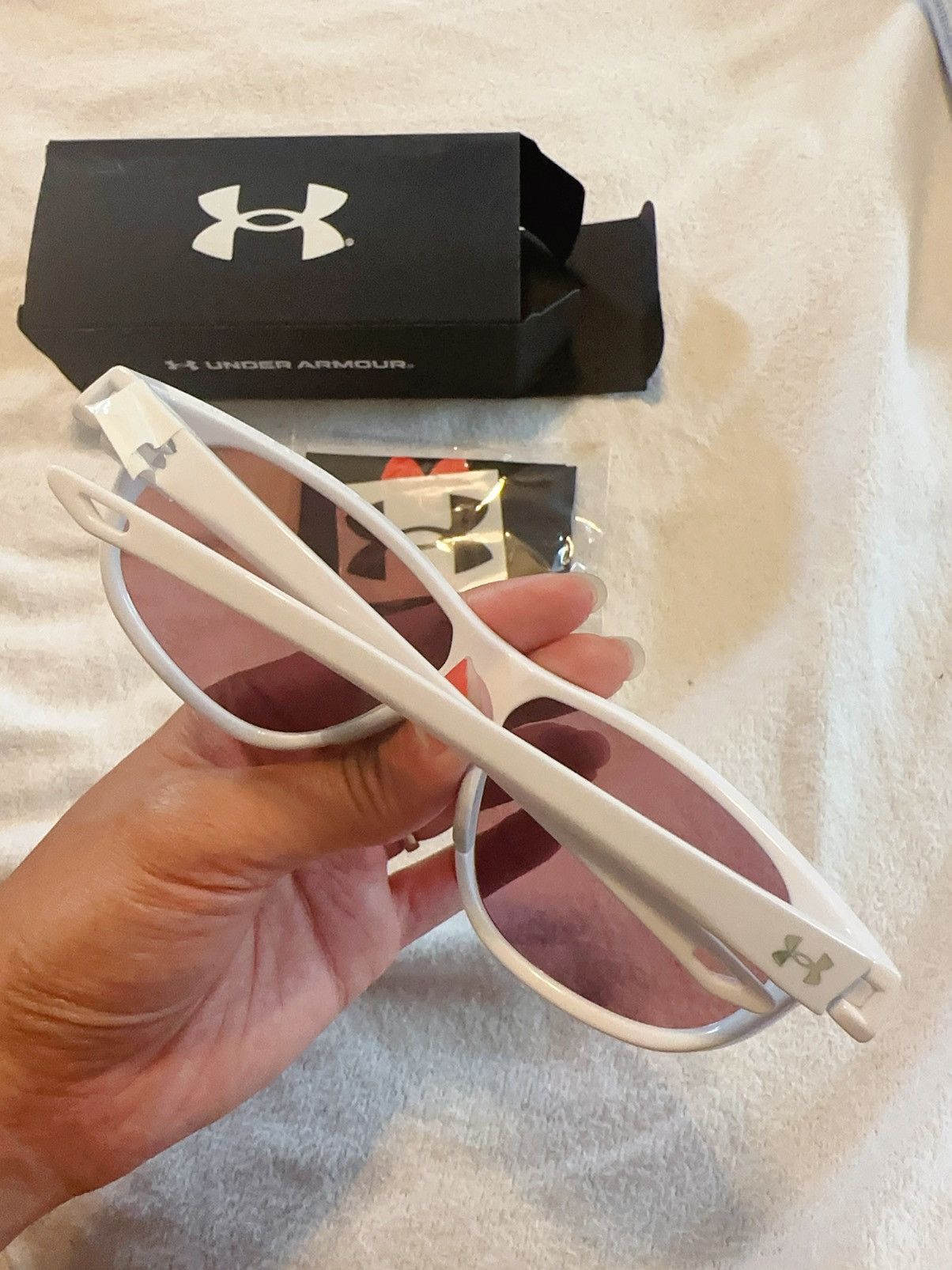 Under Armour Under Armour UA Intensity OHYM PC Oval Sunglasses pink lens Size ONE SIZE - 6 Thumbnail