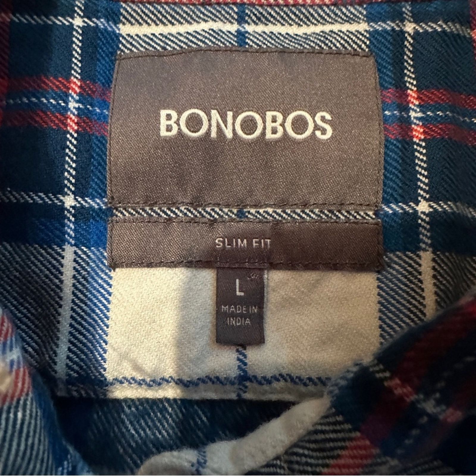 Bonobos Bonobos Slim Fit Plaid Long Sleeve Button Down Shirt Sz L Size US L / EU 52-54 / 3 - 5 Thumbnail