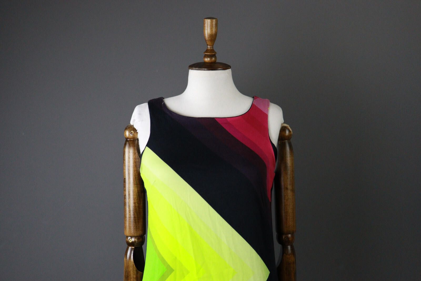 Desigual Desigual Black Summer Colorful Geometric Tank Dress Size S Size S / US 4 / IT 40 - 2 Thumbnail