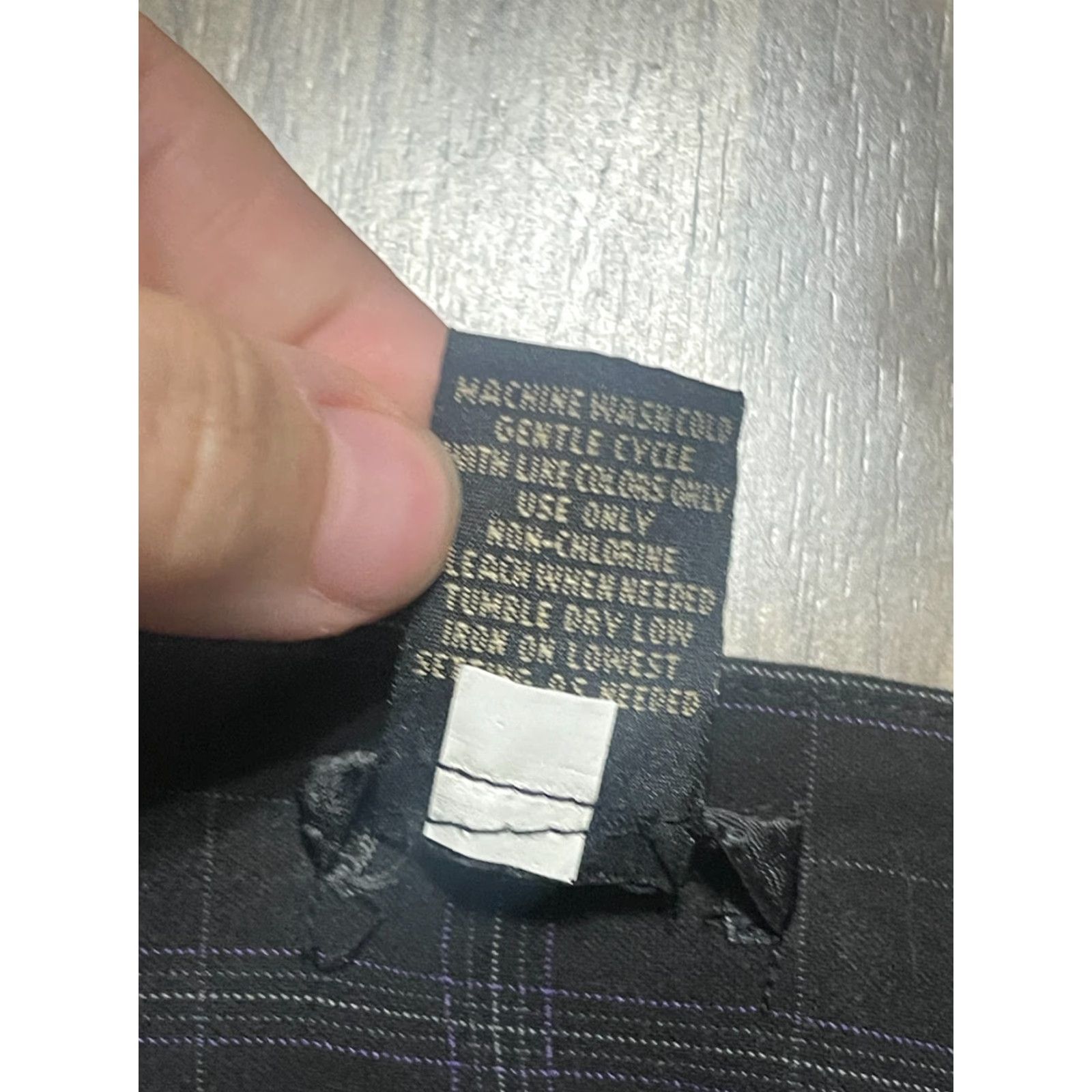 Vintage Nue Options Pants Women's Size 10 Black Plaid Dress Pants Flared Leg Flat Front Regular Inseam 29.5 in Pants Womens Size 32" / US 10 / IT 46 - 5 Thumbnail