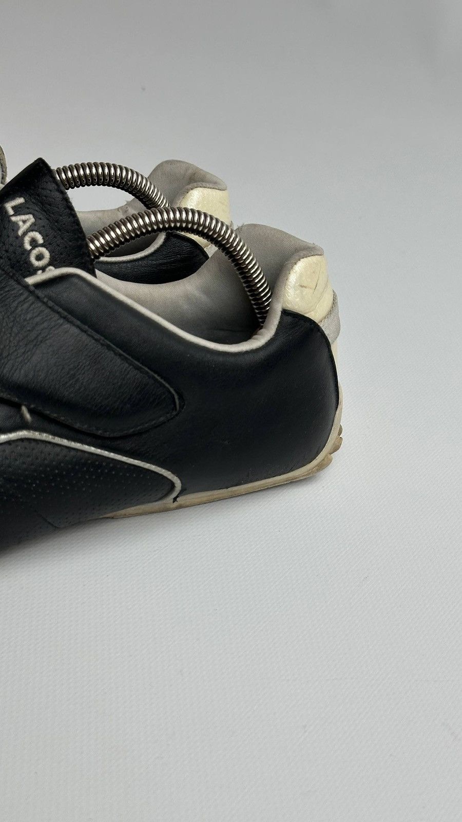 Lacoste Vintage Lacoste Black Leather Racing Sneakers Size US 10.5 / EU 43-44 - 2 Thumbnail