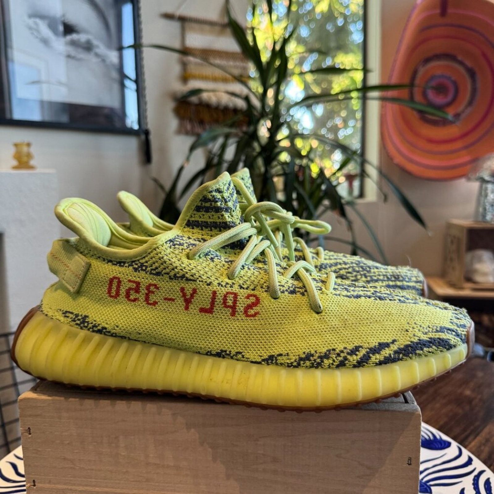 Adidas Adidas Yeezy Boost 350 V2 “Semi Frozen Yellow,” Men’s 10.5 Size US 10.5 / EU 43-44 - 2 Thumbnail