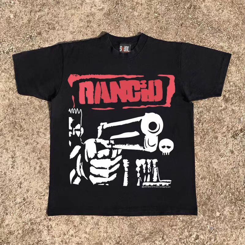 Japanese Brand × Vintage Black washed retro pistol print t-shirt Size US M / EU 48-50 / 2 - 1 Thumbnail