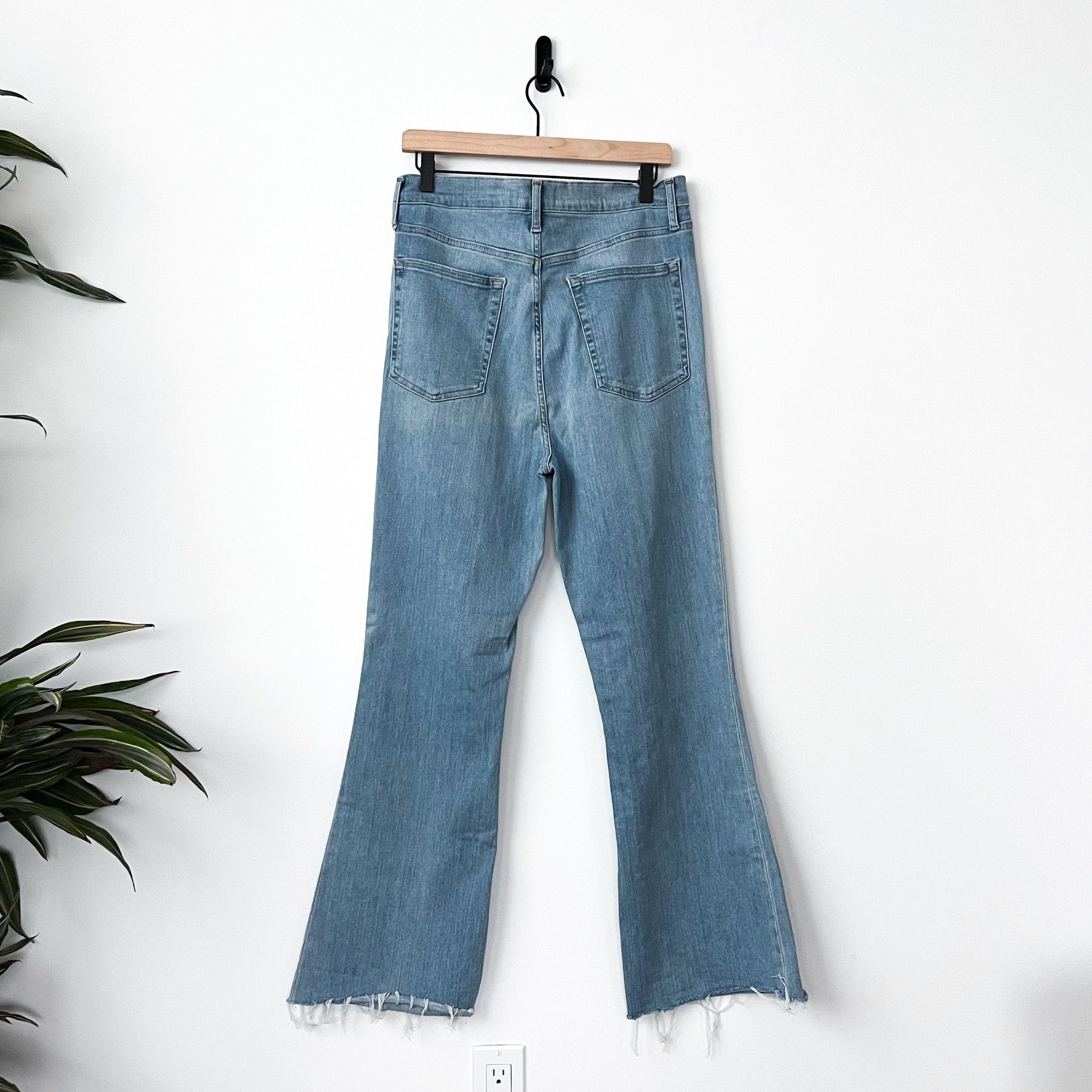 Frame Awesome Frame Vintage Wash Boot Cut Raw Hem Denim Jeans Size US 32 / EU 48 - 6 Thumbnail
