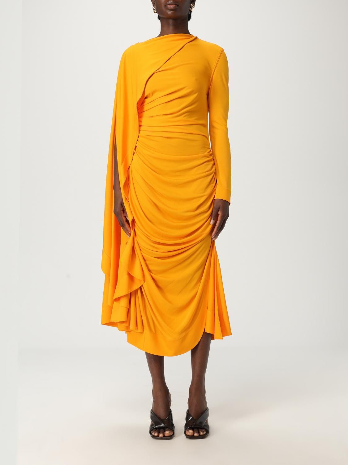 Bottega Veneta Bottega Veneta Dress Woman Orange Size S / US 4 / IT 40 - 1 Thumbnail