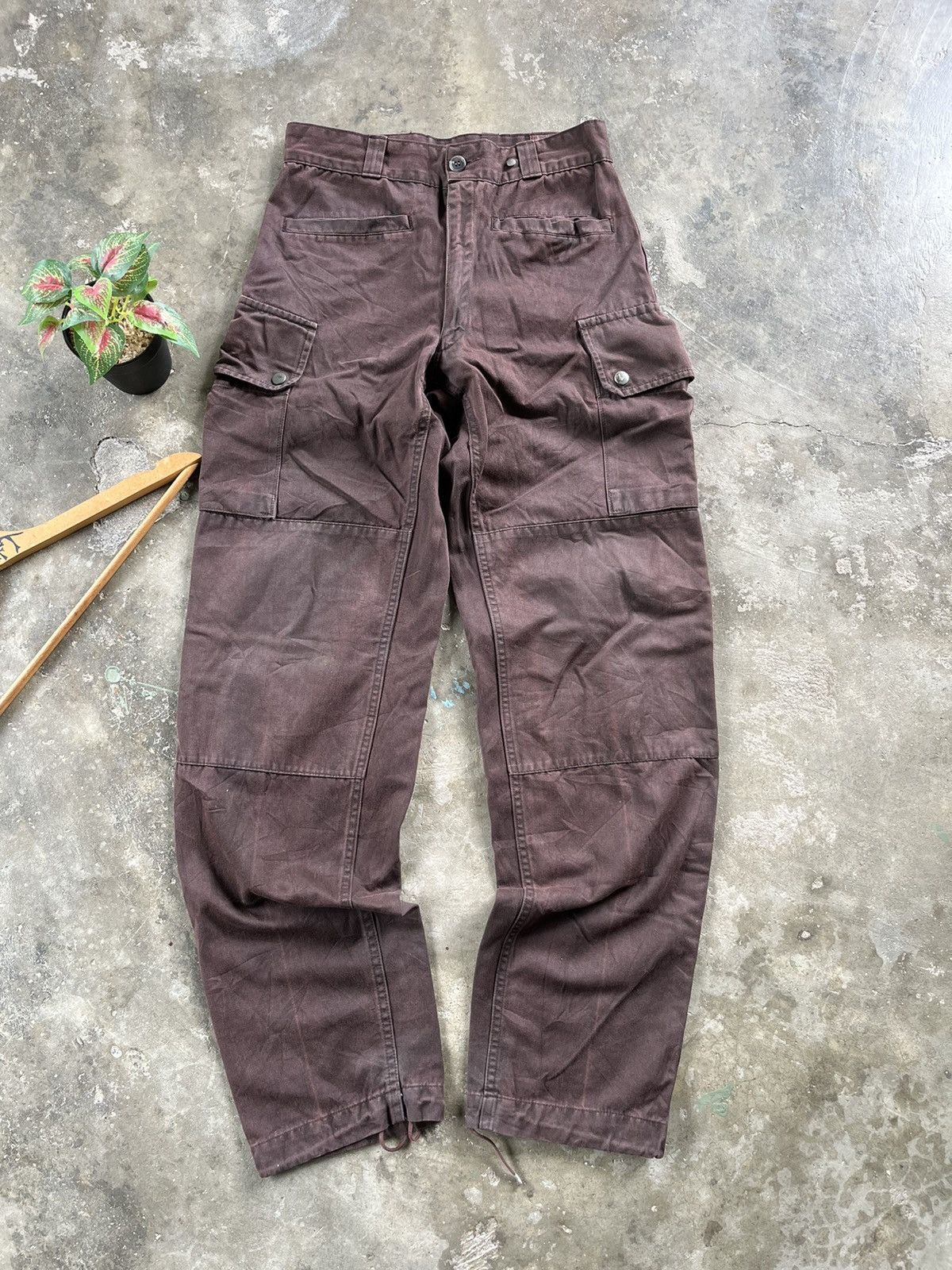 Japanese Brand × Vintage ⚡️RARE⚡️Vintage Bushpants Double Knee Cargo Pants Japan 80s Size US 26 / EU 42 - 1 Thumbnail
