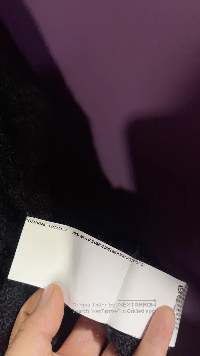 Rick Owens Rick Owens Grey half turtleneck mohair silk mulberry silk Size S / US 4 / IT 40 - 4 Thumbnail