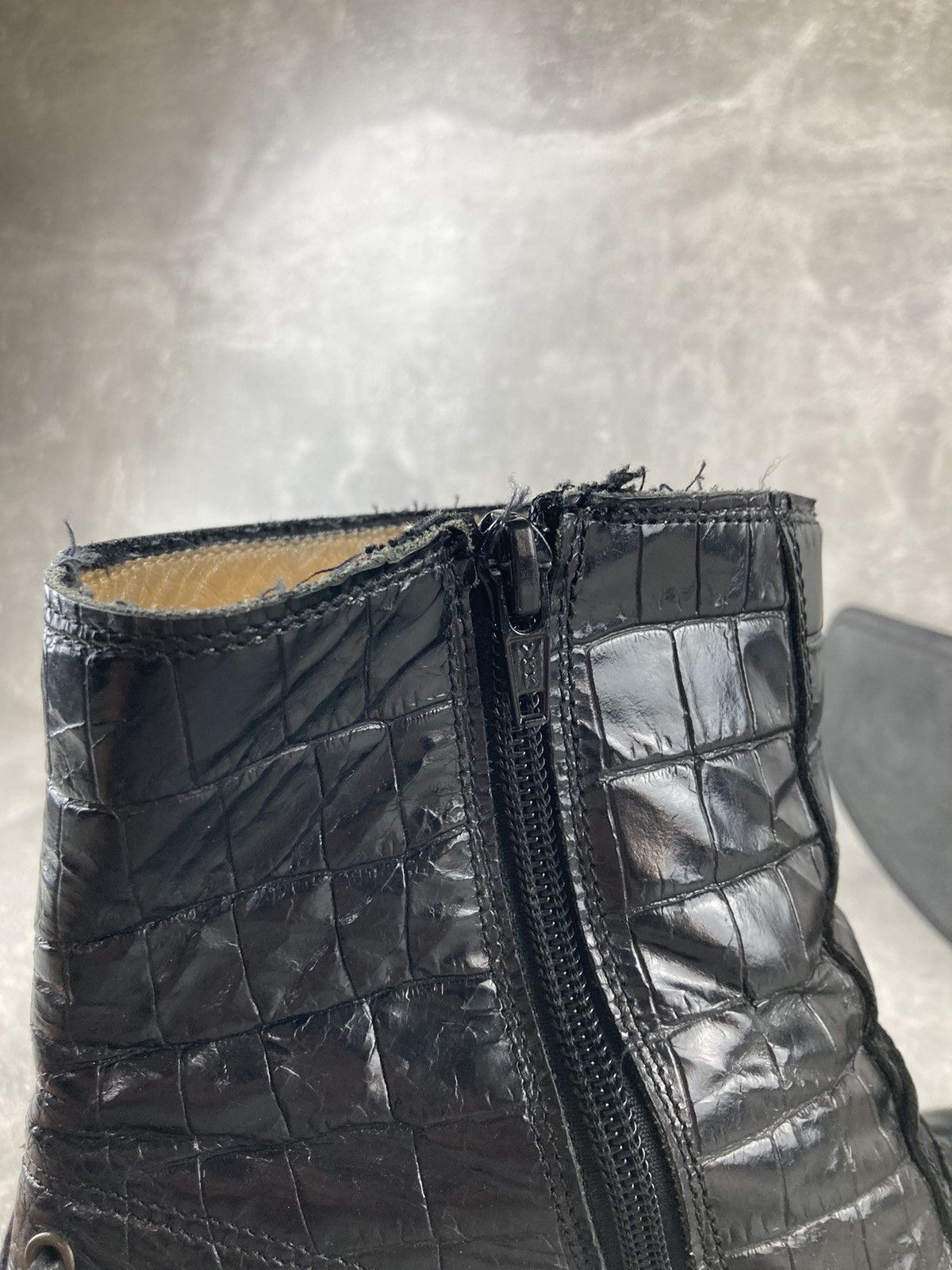Genuine Leather Avant Garde crocodile leather guidi CDG style boots Size US 11 / EU 44 - 9 Thumbnail
