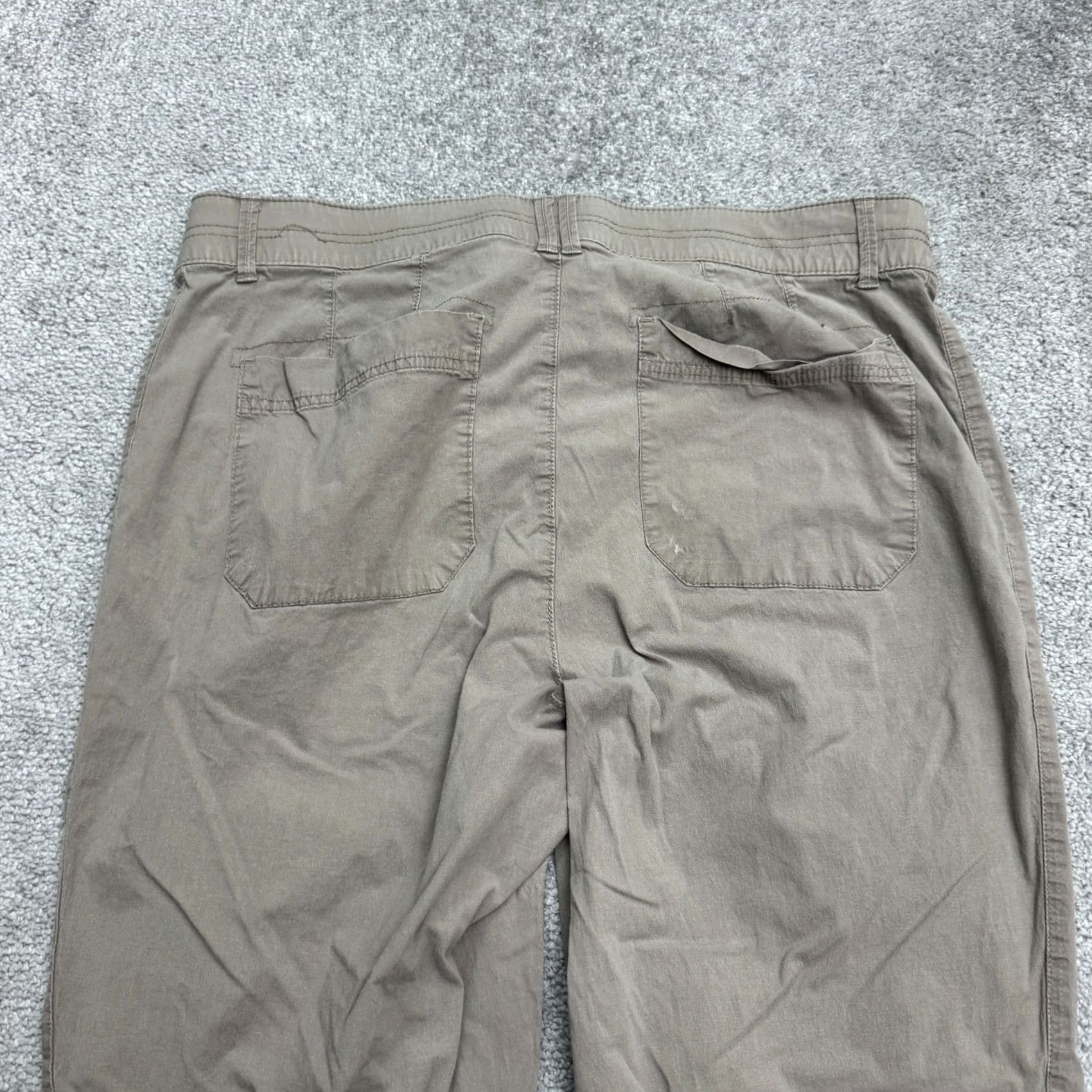 Vintage Democracy Cargo Pants Womens 16 Brown Ankle Zip Casual Jogger Size 38" / US 16 / IT 52 - 6 Thumbnail