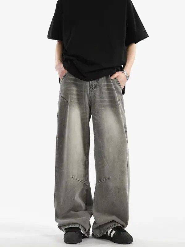 Japanese Brand VIBE High street washed and distressed baggy jeans Size US 32 / EU 48 - 1 Thumbnail
