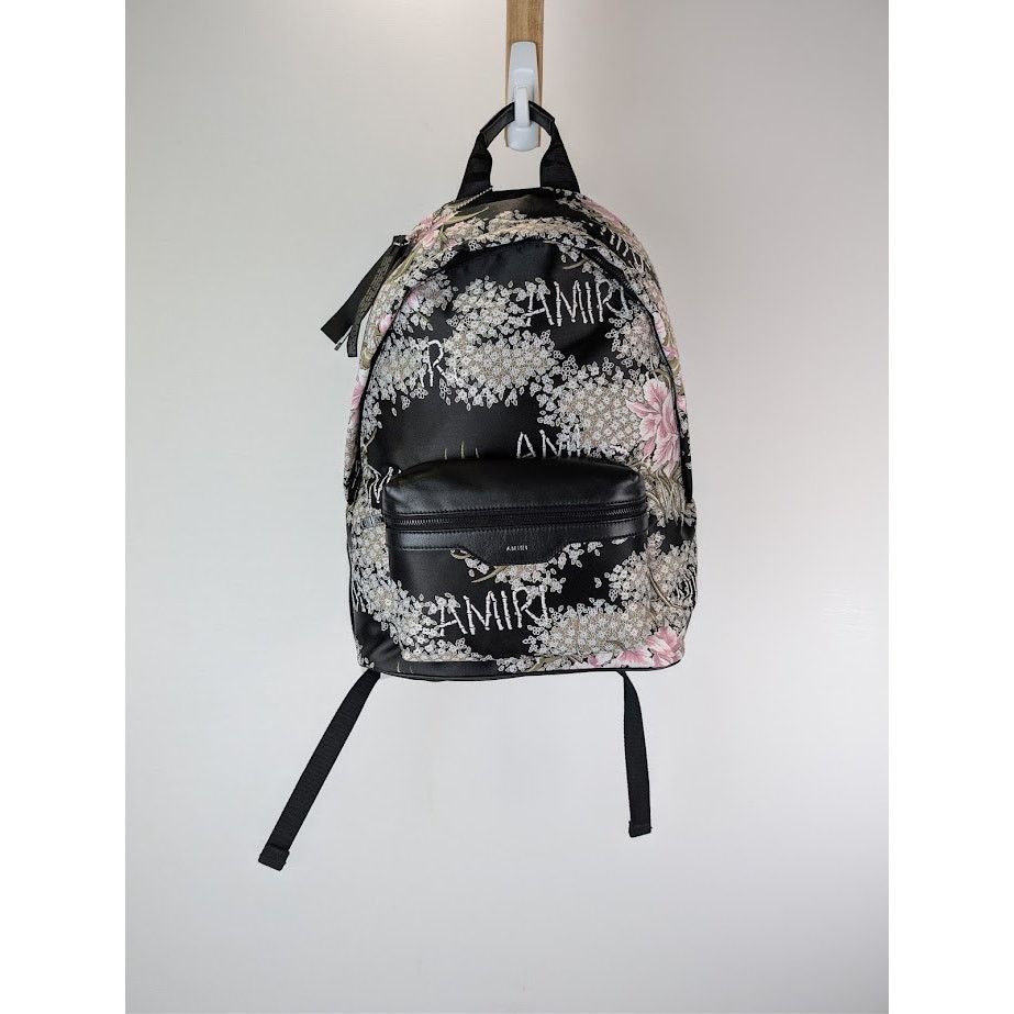 Amiri o1rshd1 Size: OS / Hibiscus Jacquard Backpack in Black Size ONE SIZE - 1 Thumbnail