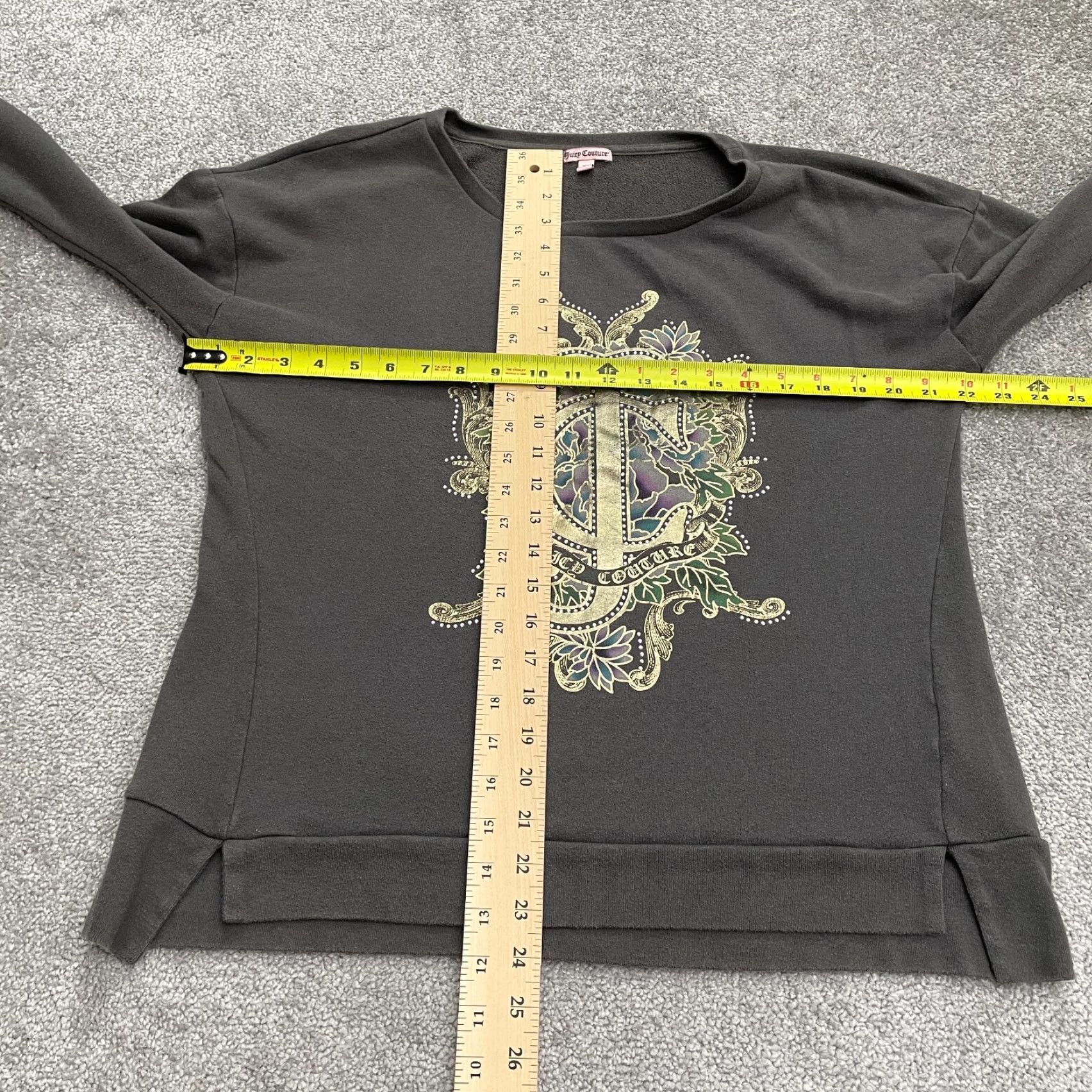 Juicy Couture Juicy Couture Sweatshirt Womens XL Brown Pullover Graphic Round Neck Casual Size XL / US 12-14 / IT 48-50 - 7 Thumbnail