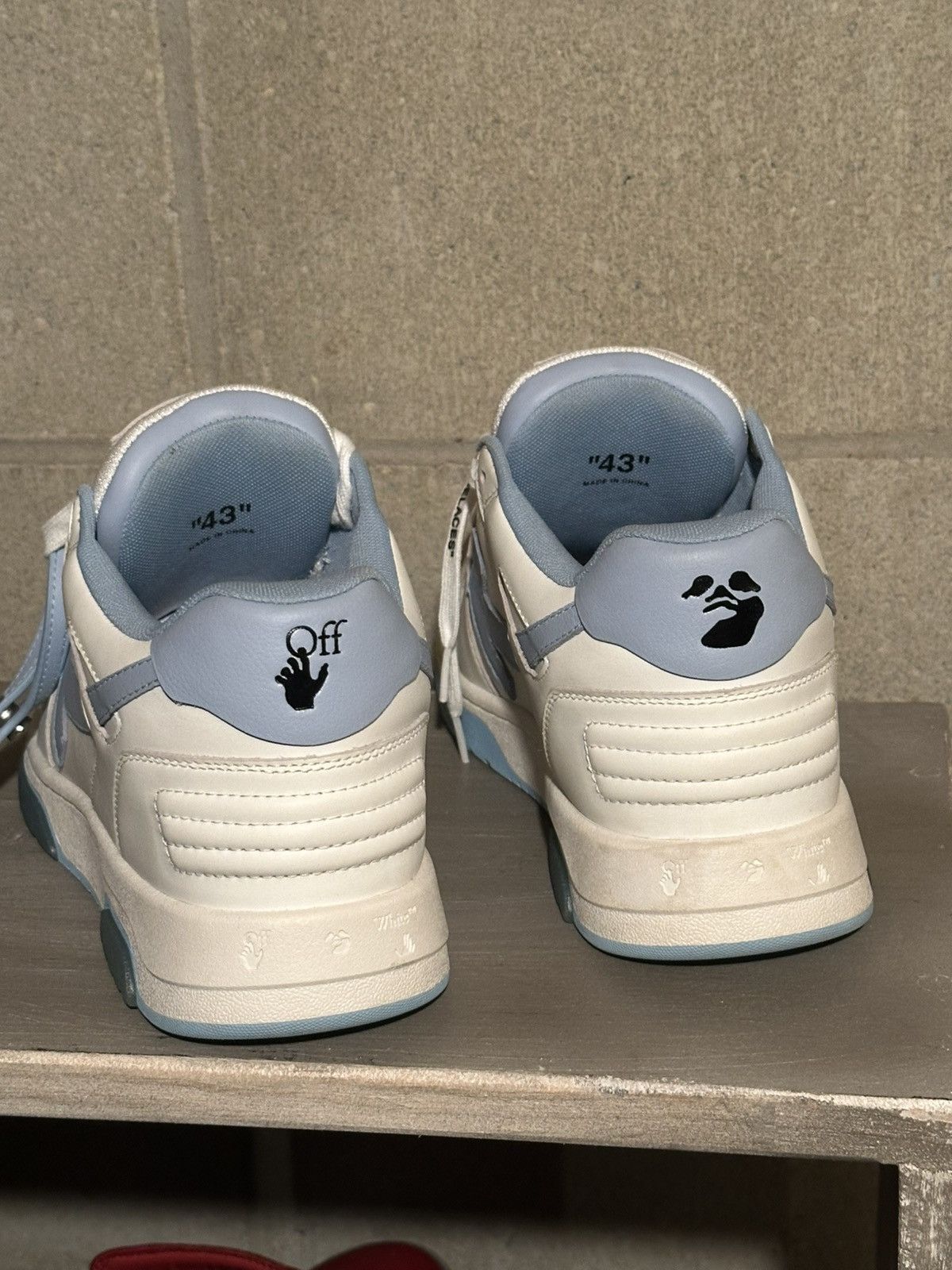 Off-White Off White, Out Of Office, White Light Blue Size US 10 / EU 43 - 5 Thumbnail