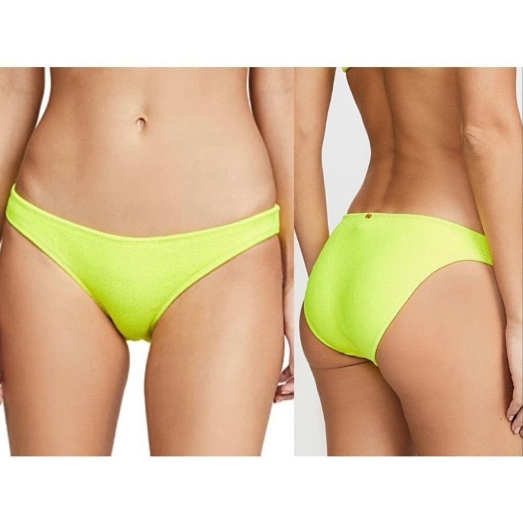 Other Pq SwimBasic Ruched Bikini Bottom. New With Tags $72. Small. Size L / US 10 / IT 46 - 1 Thumbnail