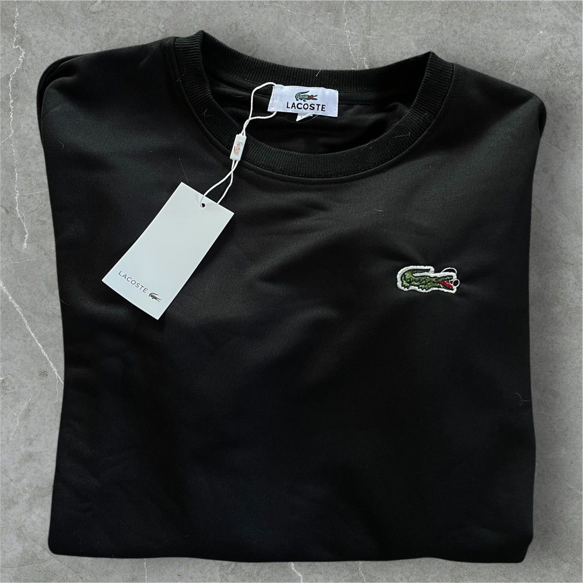Lacoste × Vintage Original Vintage Lacoste Sweater Black XL Size US XL / EU 56 / 4 - 1 Thumbnail