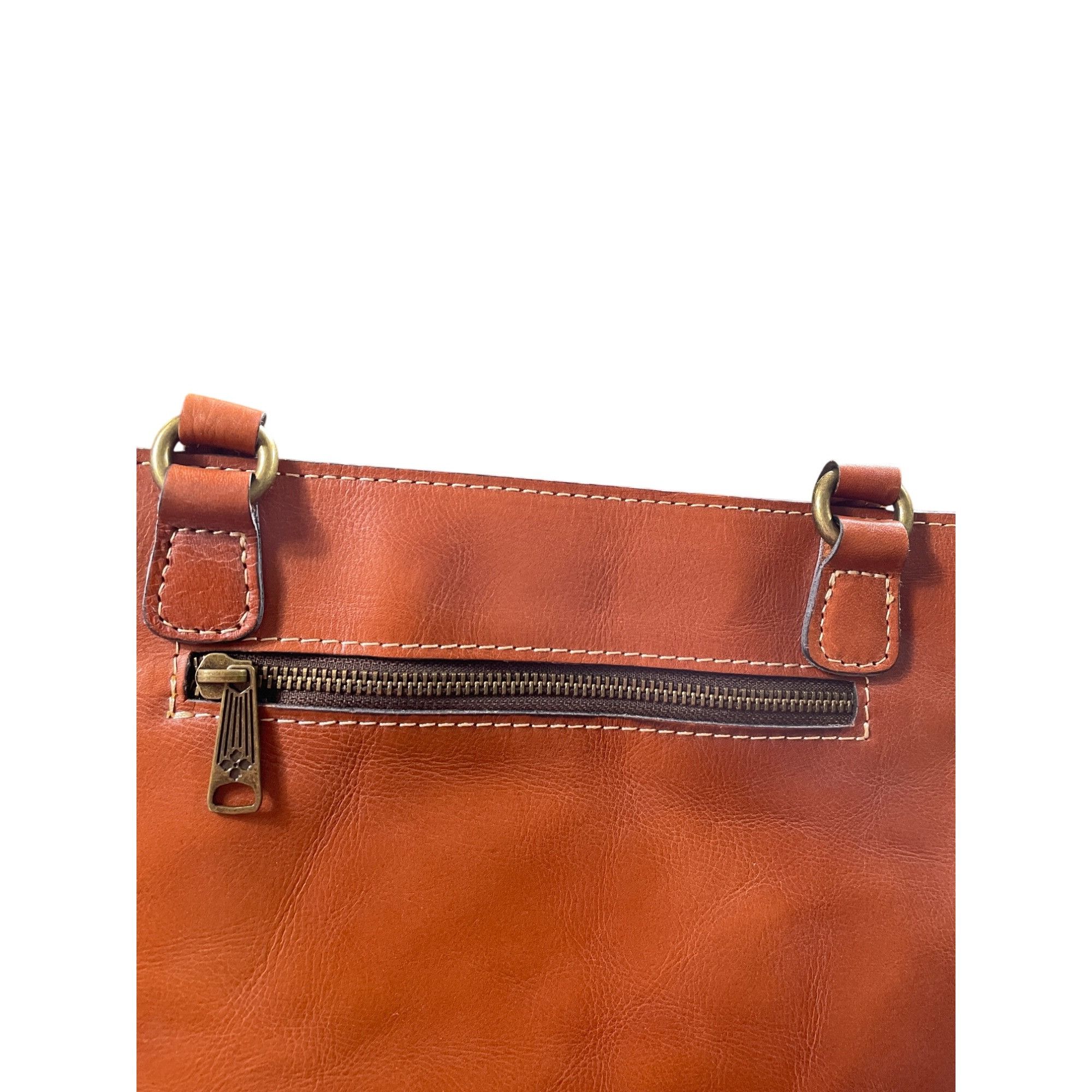 Patricia Nash Patricia Nash Womens Brown Italian Leather Handbag Shoulder Size ONE SIZE - 14 Thumbnail