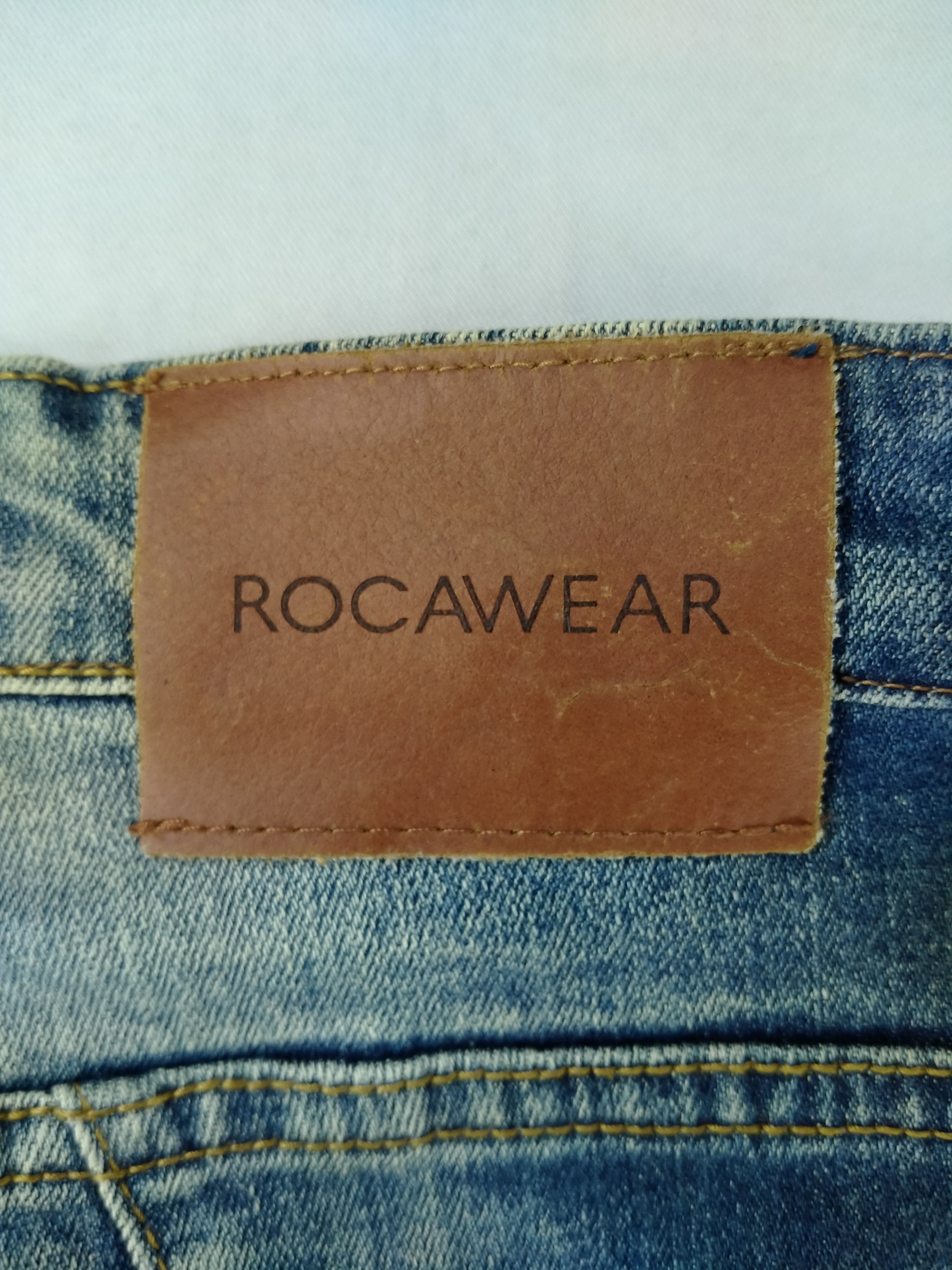 Japanese Brand Rocawear Stretchable Distressed Denim 39x32 -JN060 Size US 39 - 14 Thumbnail