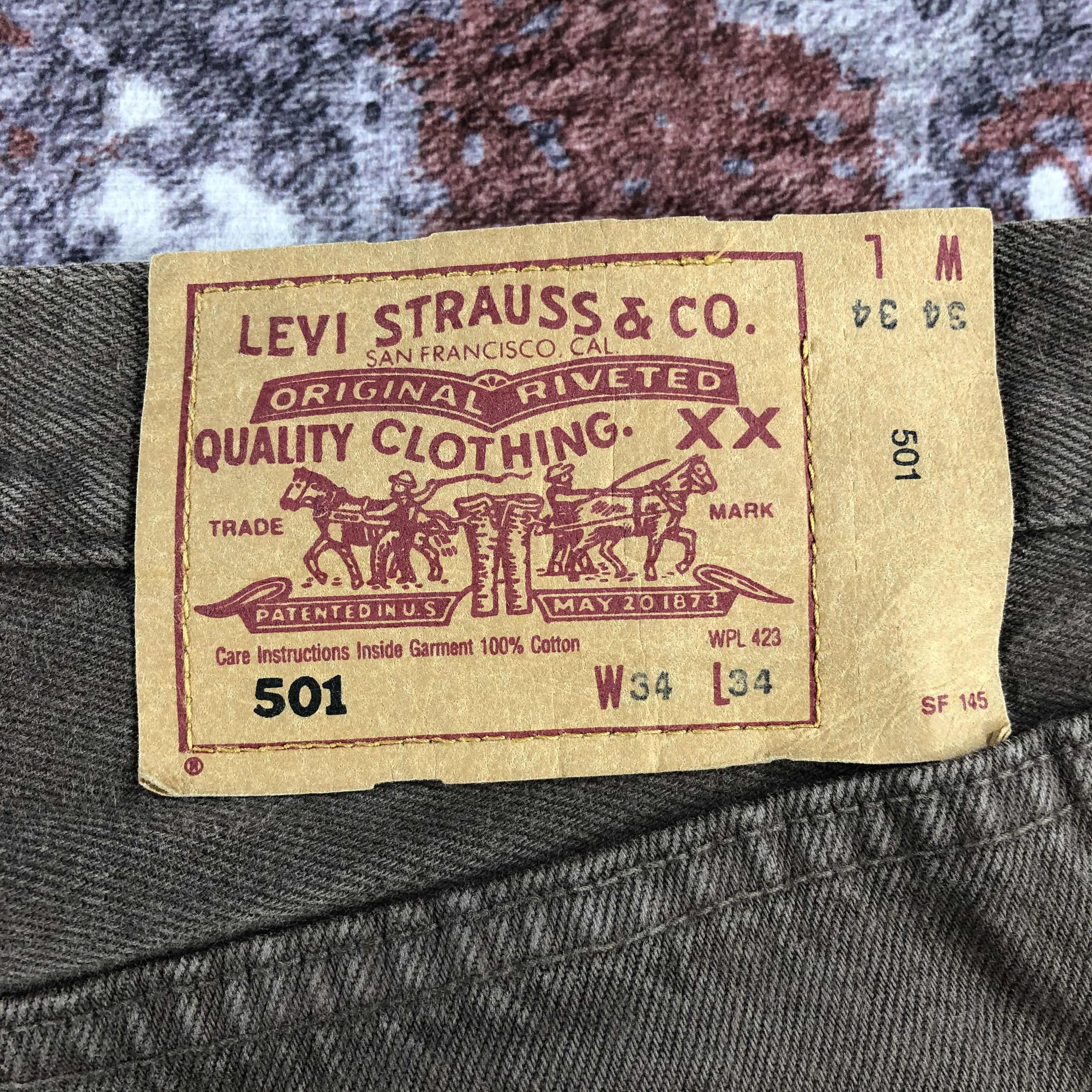 Levi's Vintage 90s Faded Black Levis 501 Jeans-JM2489 Size US 33 - 7 Thumbnail